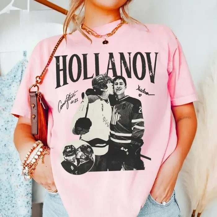 T-shirt vintage Hollanov Hudson Williams Connor Storrie Heated Rivalry Merch Tee Ilya Rozanov Shane Hollander Soft Été 2026