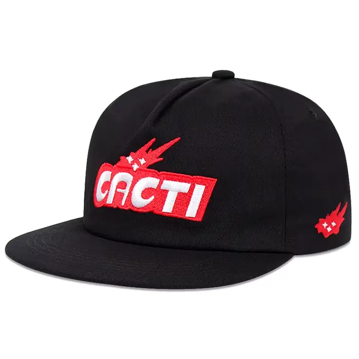 CACTI lettre tridimensionnelle capote casquette de baseball à bord plat, casquette hip-hop décontrac