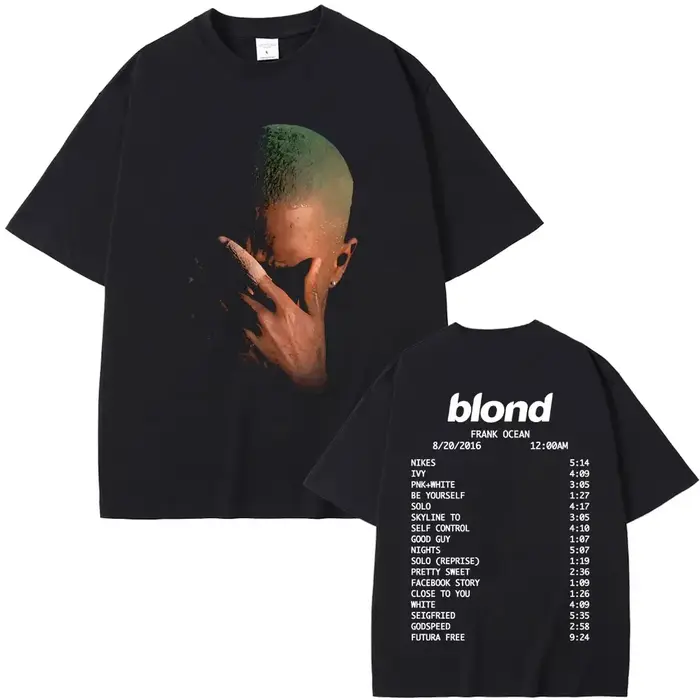 T-shirts graphiques vintage Frank Fashion pour hommes et femmes, tendance Hip Hop Océan, T-shirt Blo