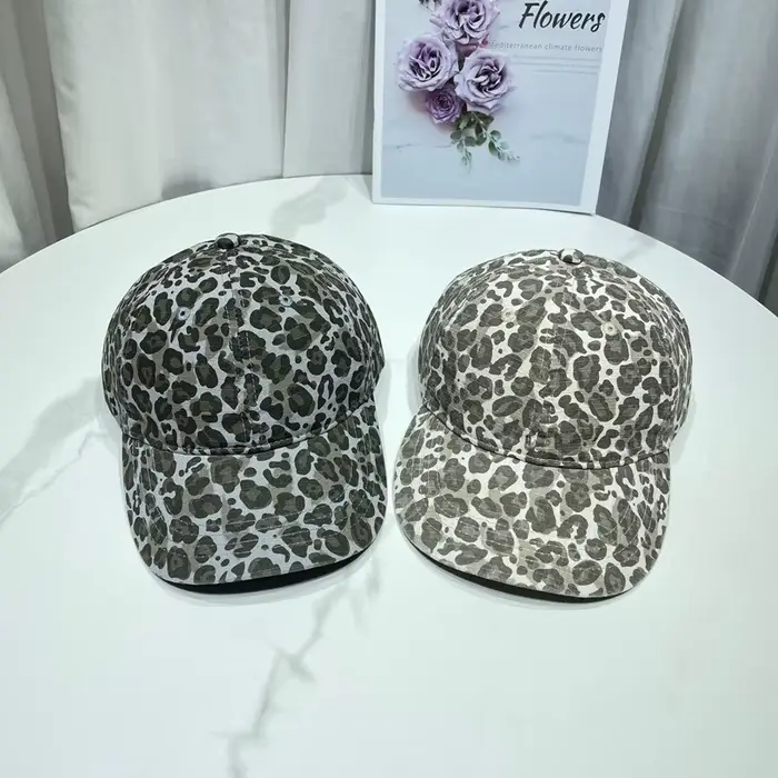 Casquettes de baseball rétro à imprimé léopard pour hommes et femmes, mode printemps et été, protection solaire, chapeau de sport réglable à séchage rapide