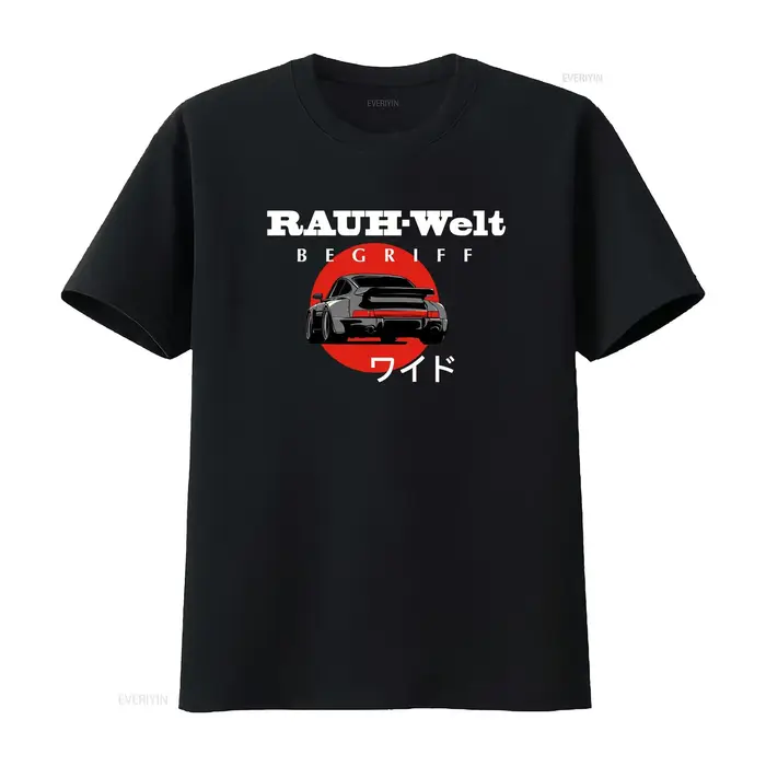 T-shirt unisexe RWB RAUH WELT BEGRIFF avec logo, drôle, tailles S à 5XL, vintage, délavé, extensible