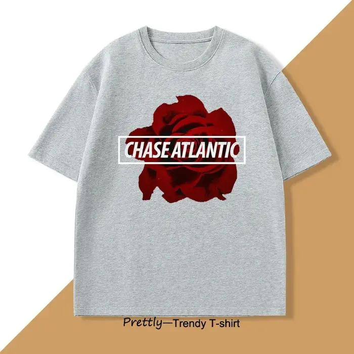 Chase Atlantic Flower T-shirt en coton pour hommes et femmes