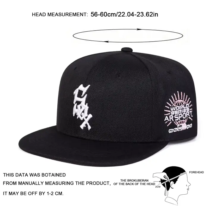 Chapeaux Hip-hop brodés de lettres SOX unisexes