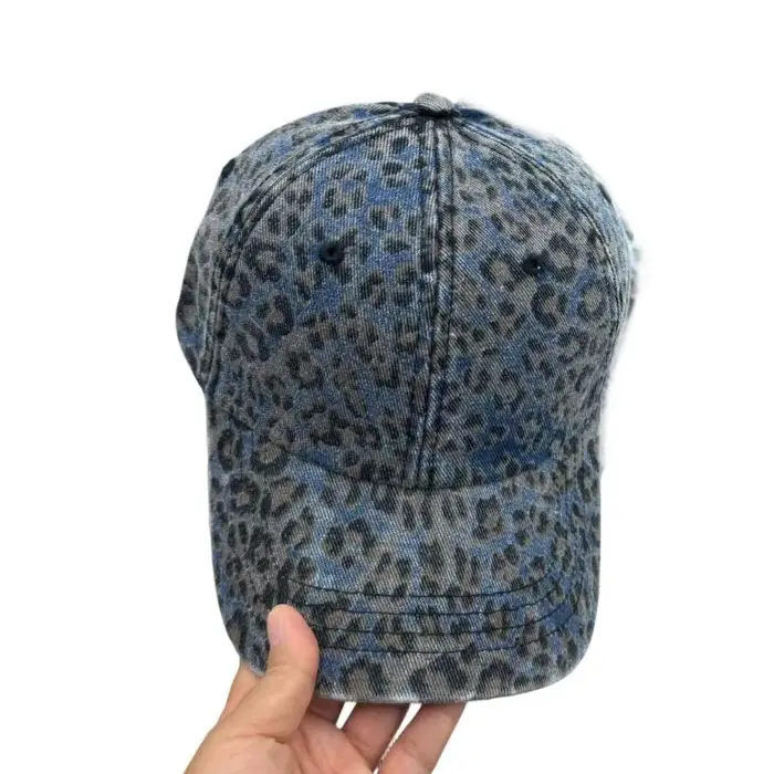 Casquette Baseball en coton imprimé léopard 39BB, chapeau sport unisexe pour diverses occasions