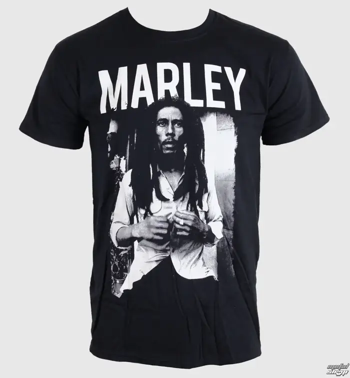 T-shirt unisexe avec portrait de Bob Marley, 100% coton, col rond, motif vintage de musique reggae, 