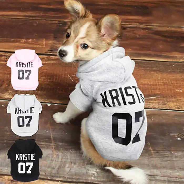 Vêtements personnalisés pour chiens de compagnie, sweats à capuche pour chiots, manteau chaud pour grands chiens, veste, pull, vêtements bouledogue français, automne, hiver