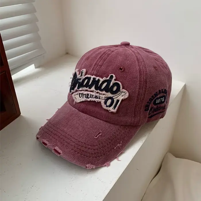 Hip Hop trous chapeau de Baseball pour hommes femmes rétro lavé coton casquette à visière mode Snapb