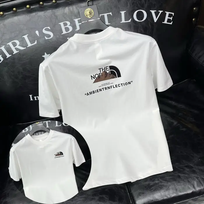 T-shirt homme haut de gamme imprimé 100% coton, nouveau style, marque tendance, col rond, été.