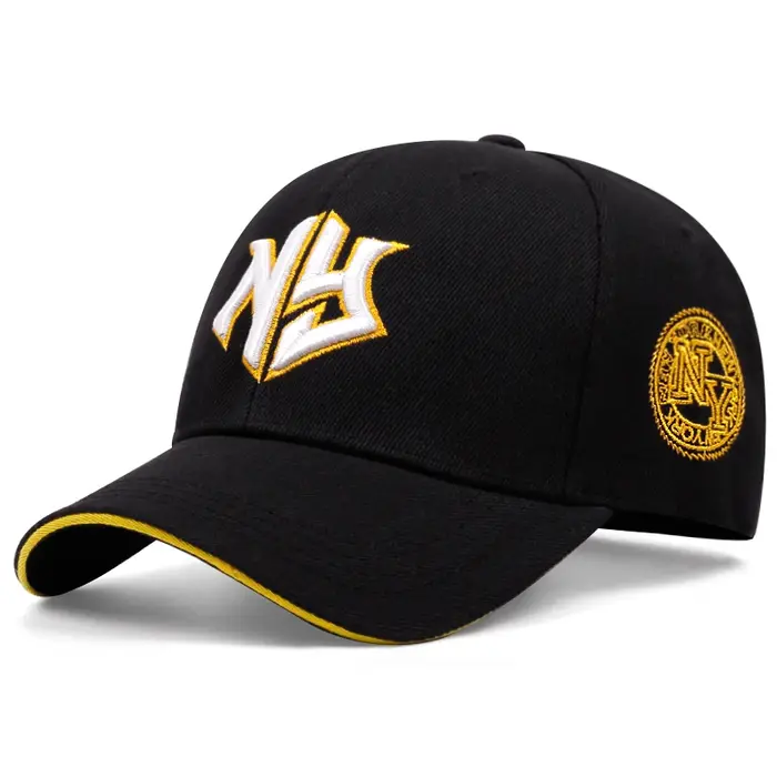 NY-Casquette de Baseball Brodée à la Mode pour Adulte, Pare-soleil Unisexe, Réglable, Hip Hop, Chape