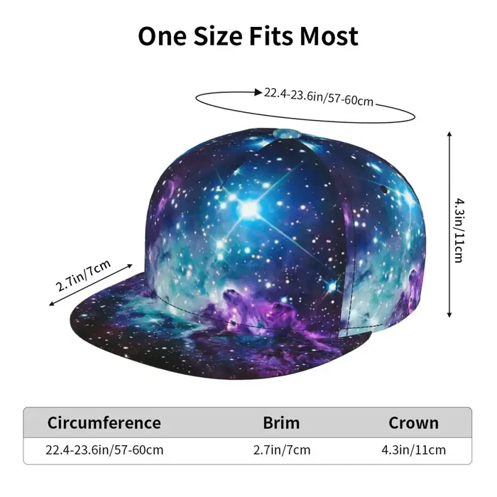 Chapeau Galaxy Snapback pour hommes et femmes