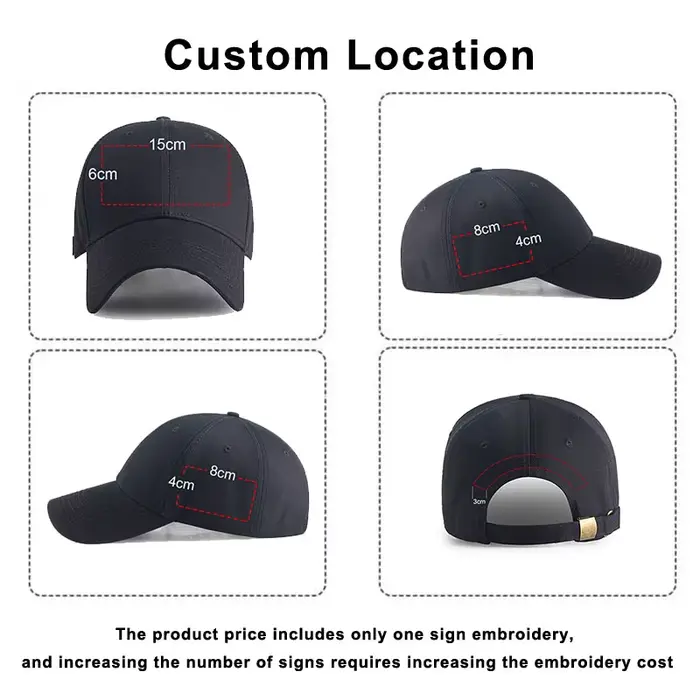 Casquette de Baseball avec Logo Personnalisé pour Homme et Femme
