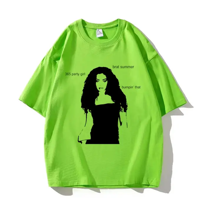 Charli Xcx Brat t-shirt femmes manga t-shirt fille manga vêtements de créateur
