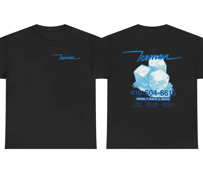 T-shirt Drake Iceman Merch bleu et noir, vêtements pour hommes et femmes, streetwear en coton, nouve