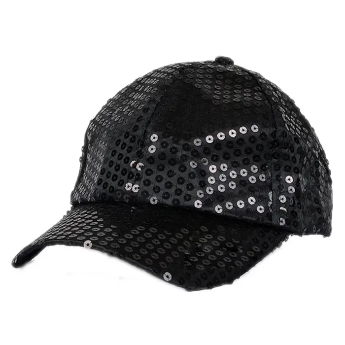 Casquette de baseball légère à paillettes rétro