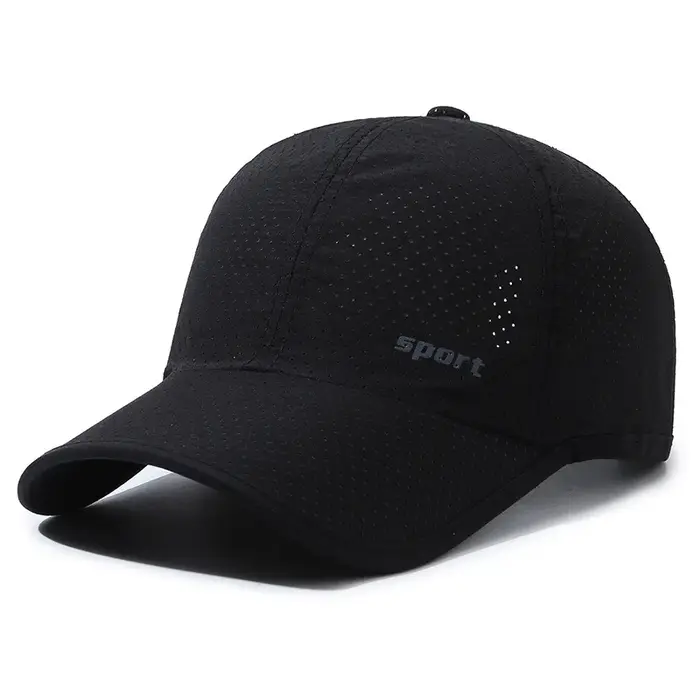 Casquette de Baseball à séchage rapide pour hommes, chapeau de soleil en maille respirante, Portable