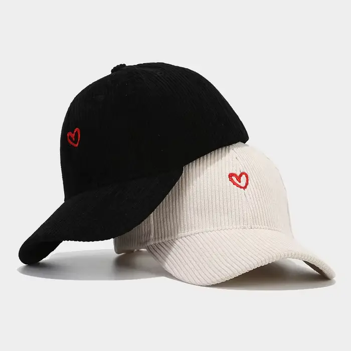 Casquette de Baseball en velours côtelé pour femmes et hommes