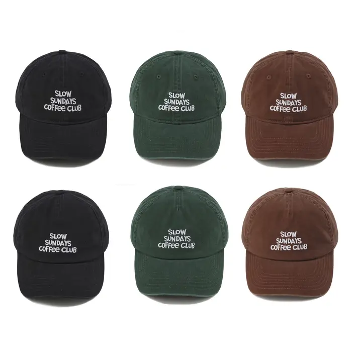 Casquettes de camp de Baseball Coffee Club de marque originale pour hommes et femmes 5 panneaux/6 panneaux chapeau