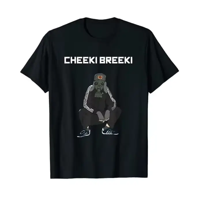 Cheeki Breeki-Gopnik Style Slav drôle Gamer Stalker T-Shirt Humor drôle graphique T-Shirt hauts homm