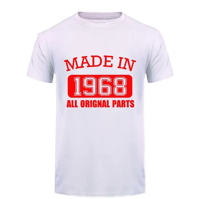 T-Shirt pour homme, fait en 1968 avec toutes les pièces originales