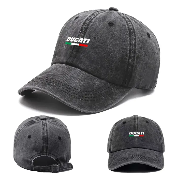 Casquette de baseball unisexe réglable avec visière pare-soleil pour moto DUCATI MONSTER 1200 1098 821 797 796