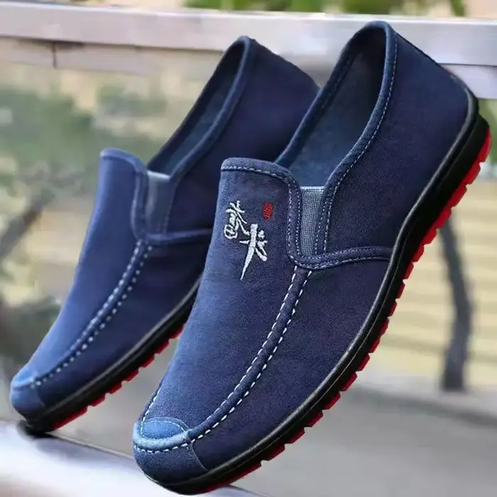 Chaussures en toile Denim bleu pour hommes