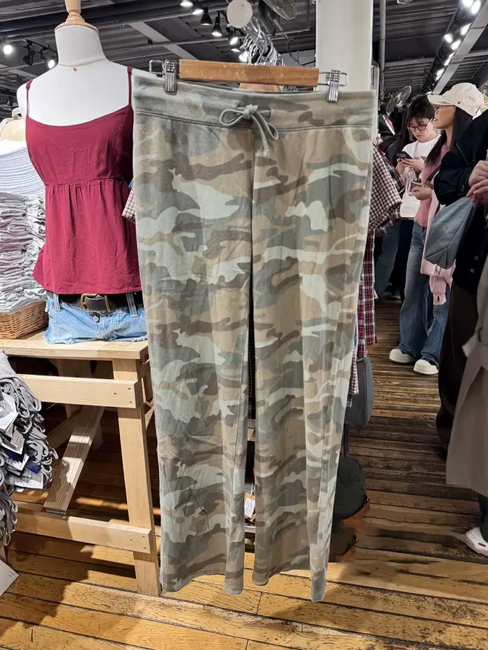Nouveau pantalon de survêtement camouflage à cordon de serrage pour femme