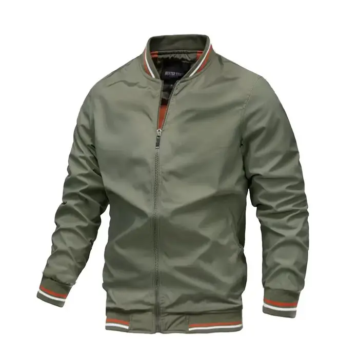 2024 printemps été Bomber veste hommes noir décontracté coupe ajustée Baseball hommes vestes nouvell