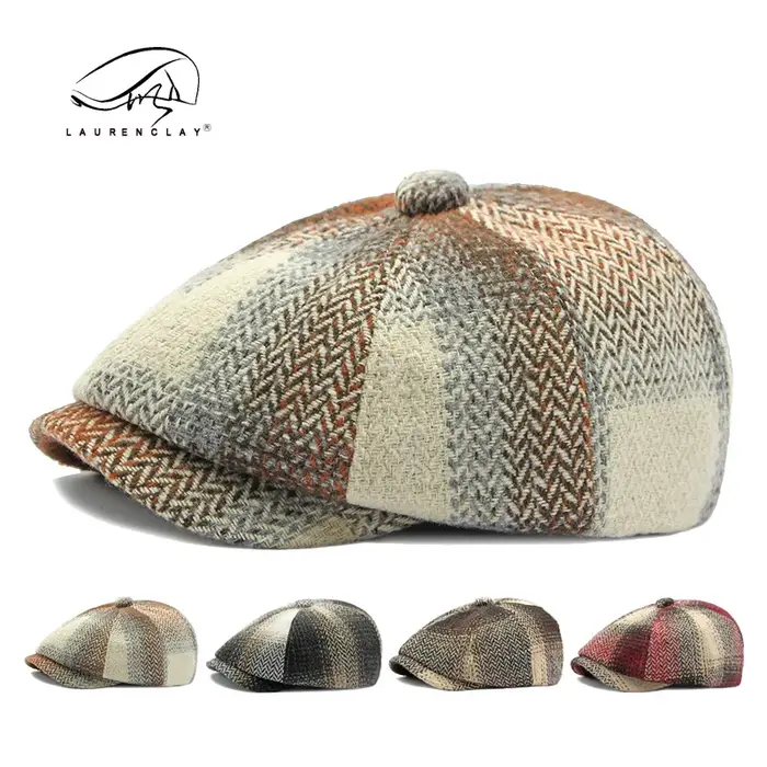 CasAdvantages-Chapeau de peintre octogonal britannique vintage pour hommes et femmes