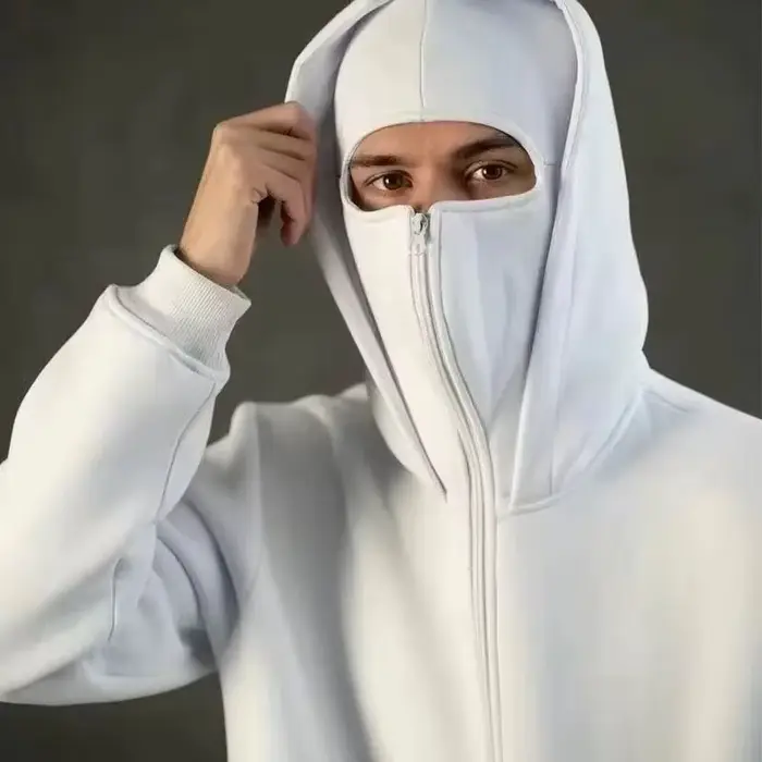 Cagoule à capuche zippée pour homme