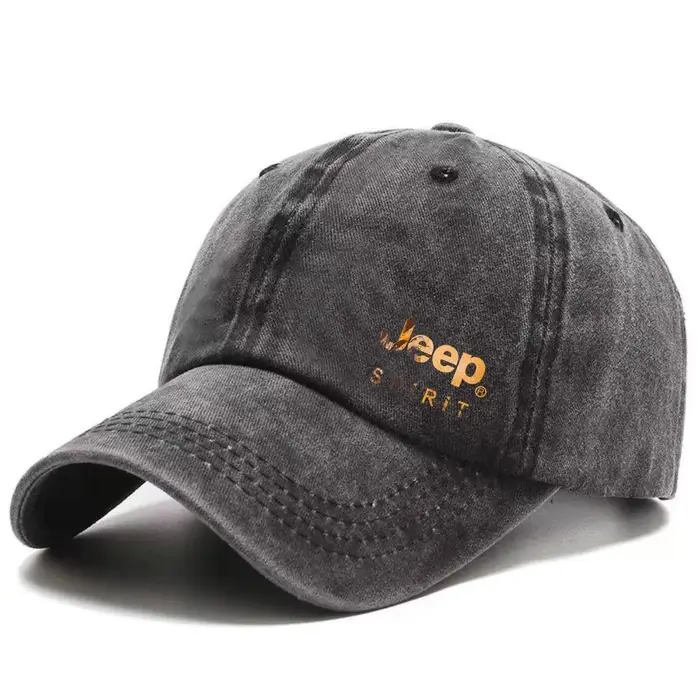 Casquette Jeep vintage en coton lavé, casquette à visière souple, casquettes de baseball pour hommes