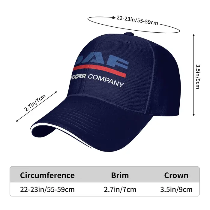 Casquette de baseball avec logo DAF 2023, casquette de papa, casquette de pêche en eau sauvage, en promotion