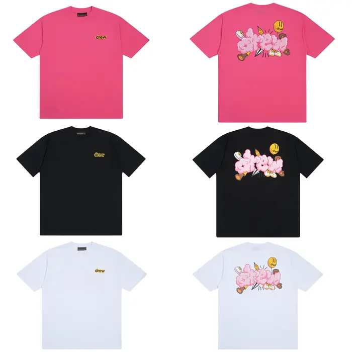 Drew House – t-shirt à manches courtes pour hommes et femmes