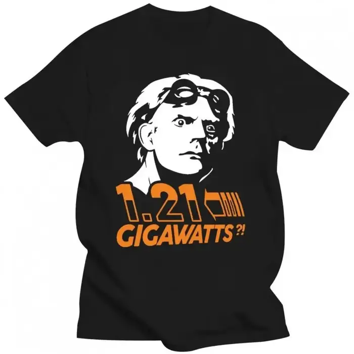 Vêtements pour hommes Doc Brown Back To The Future 1.21 Gigawatts, t-shirts amusants, vêtements grap