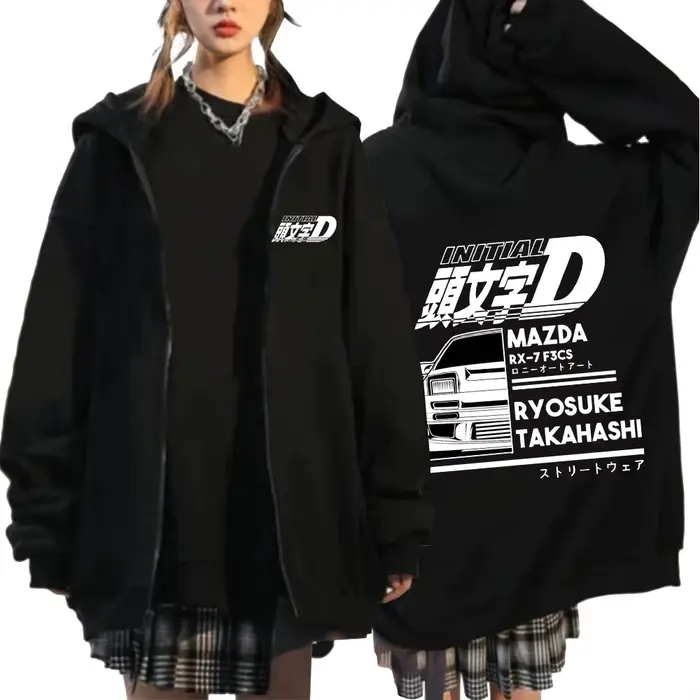 Sweat-shirt à capuche avec fermeture éclair pour homme