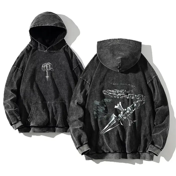 Sweats à capuche déFlexCollege manga pour hommes, pull Harajuku, contient des vêtements en coton PVD