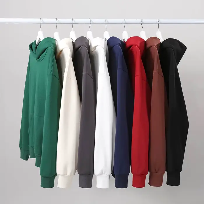 16.9oz 480gsm coton lourd Plus velours pull à capuche hommes épaissi serré polaire