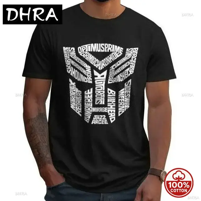 Drôle transformateur Autobots Film T-shirts hommes grande taille décontracté graphique t-shirt été à