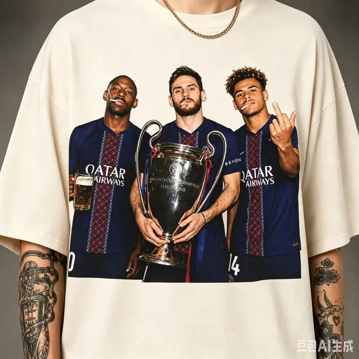 Maillot de football Paris Saint-Germain 2026 Champions pour hommes et femmes, T-shirt d'été en coton