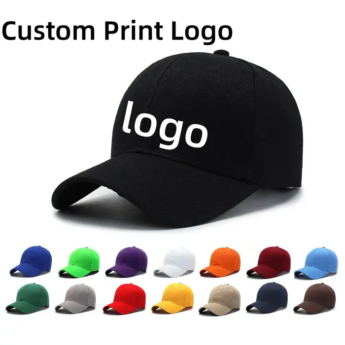 Casquette de Baseball unisexe avec logo imprimé personnalisé