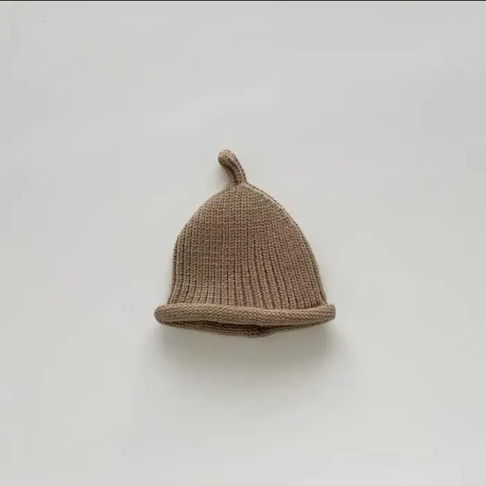 Casquette tricotée de Style coréen, mignonne, garde au chaud, couleur unie, chapeau épais pour l'hiv