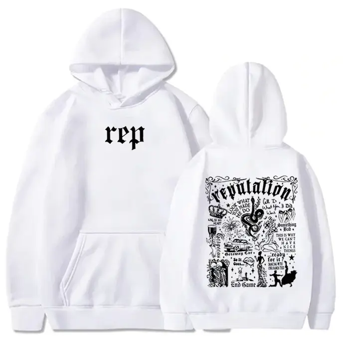 Taylor Reputation-Sweat à capuche Pop Music, Pull Swift, Sweat-shirt, Cadeau pour les amateurs de mu