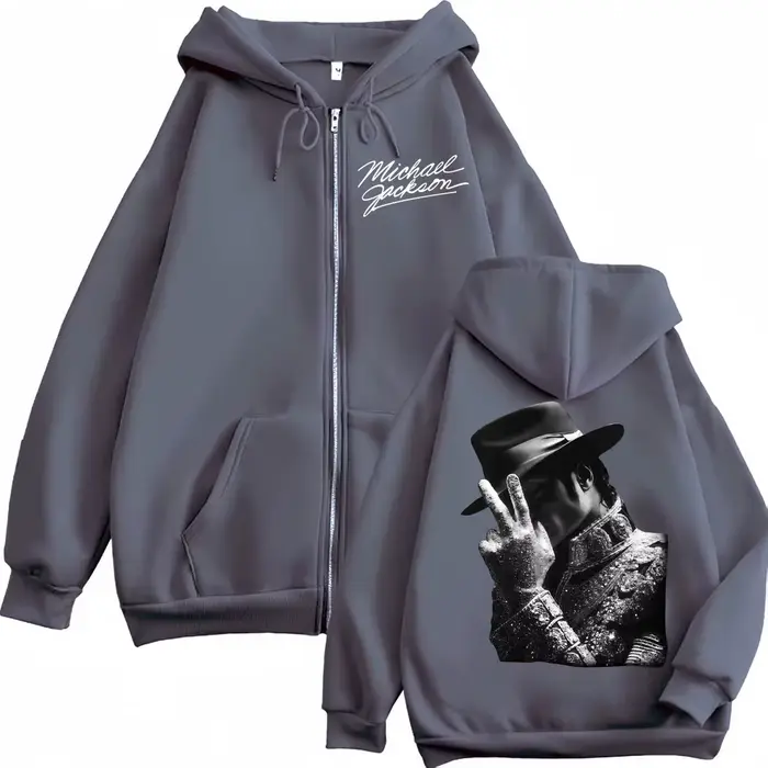 Sweat-shirt à capuche avec fermeture éclair pour hommes et femmes