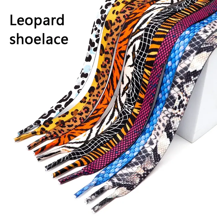 Lacets plats à motifs d'animaux AF1/AJ pour baskets