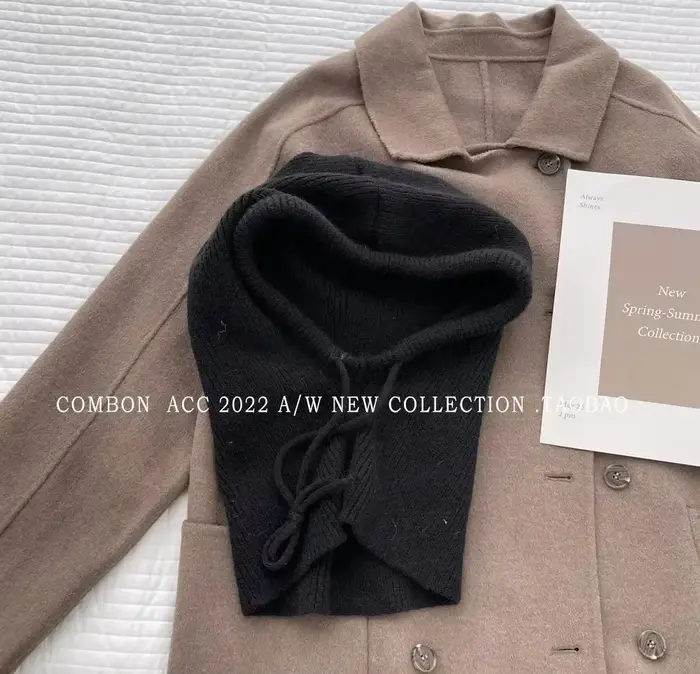Capuches d'hiver à capuche pour femmes, cagoule, chapeaux, style coréen, extérieur, plus chaud, prox