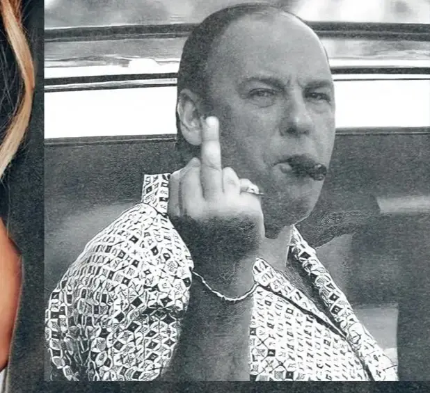 T-shirt graphique rétro des années 90 de Tony Soprano fumant un cigare