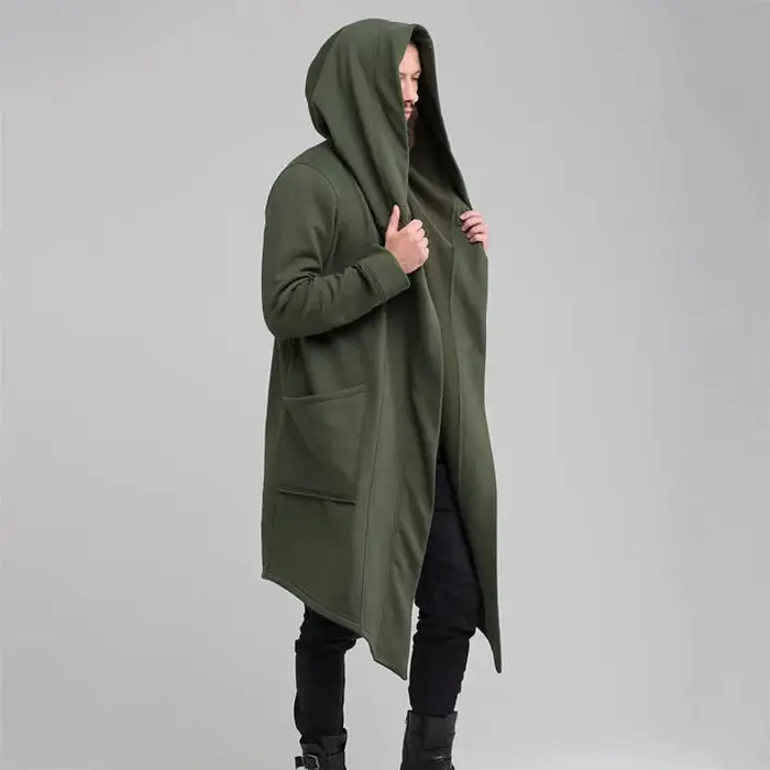 Veste cardigan surdimensionnée à capuche – Manteau chaud de printemps unisexe, sweat à capuche de co