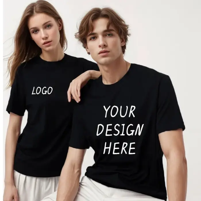 T-shirt personnalisé avant arrière imprimé professionnel votre propre logo texte Photo homme personnalisé Premium cadeaux T-shirt taille ue 100% coton