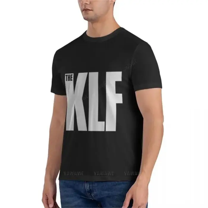 T-shirt en coton pour hommes, The Klf, The K1905, ICONIC 90s, Active, noir