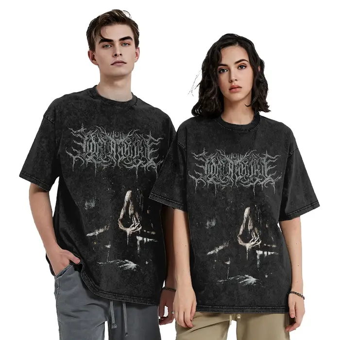 Lorna Shore t-shirts Hip Hop lavé 100% coton surdimensionné T-Shirt nouveauté pour hommes haut pour femme Streetwear graphique imprimé t-shirts