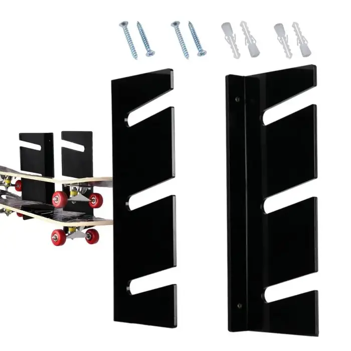 Organisateur de planche à roulettes, support de rangement de Snowboard mural à 3 niveaux en acryliqu
